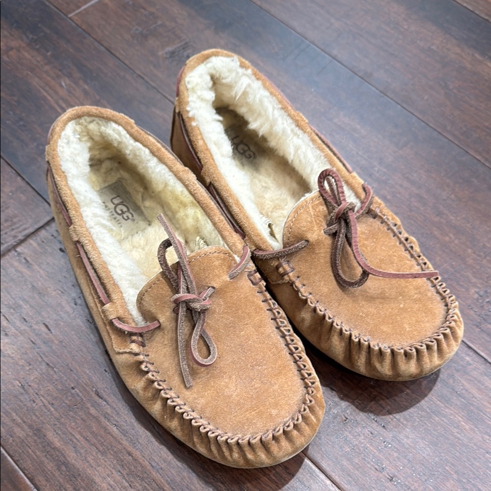 UGG Brown Suede Moccasin Loafers